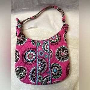 Vera Bradley Olivia Bag Cupcake Pink Floral Shoulder Purse Retired Pattern